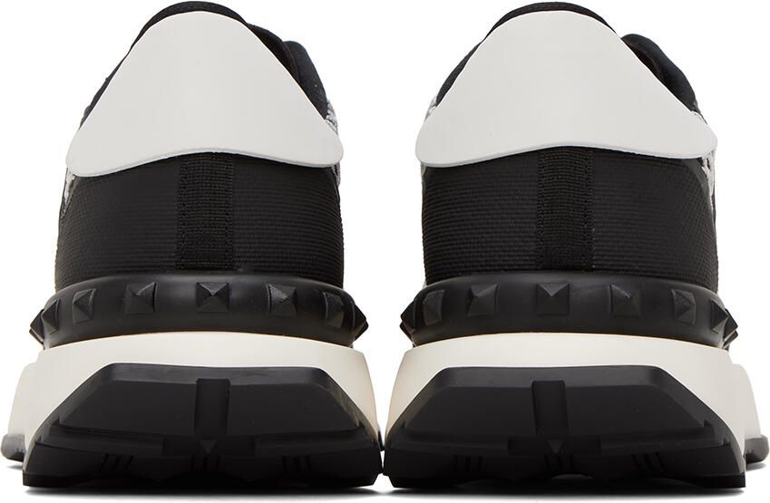 Valentino Garavani Black & White Netrunner Sneakers - Picture 2