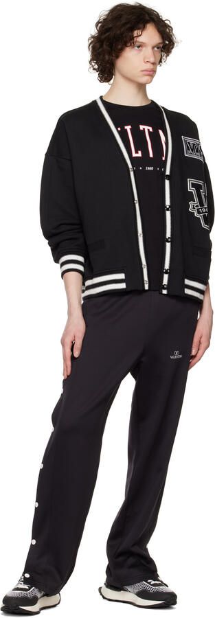 Valentino Garavani Black & White Netrunner Sneakers - Picture 8