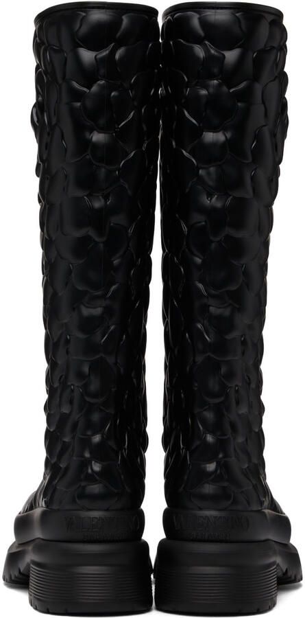 Valentino Garavani Black Atelier 03 Rose Edition Tall Boots - Picture 3