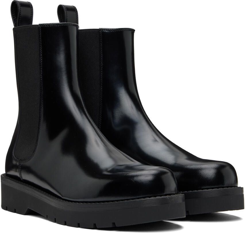 Valentino Garavani Black Beatle VG Camden Chelsea Boots