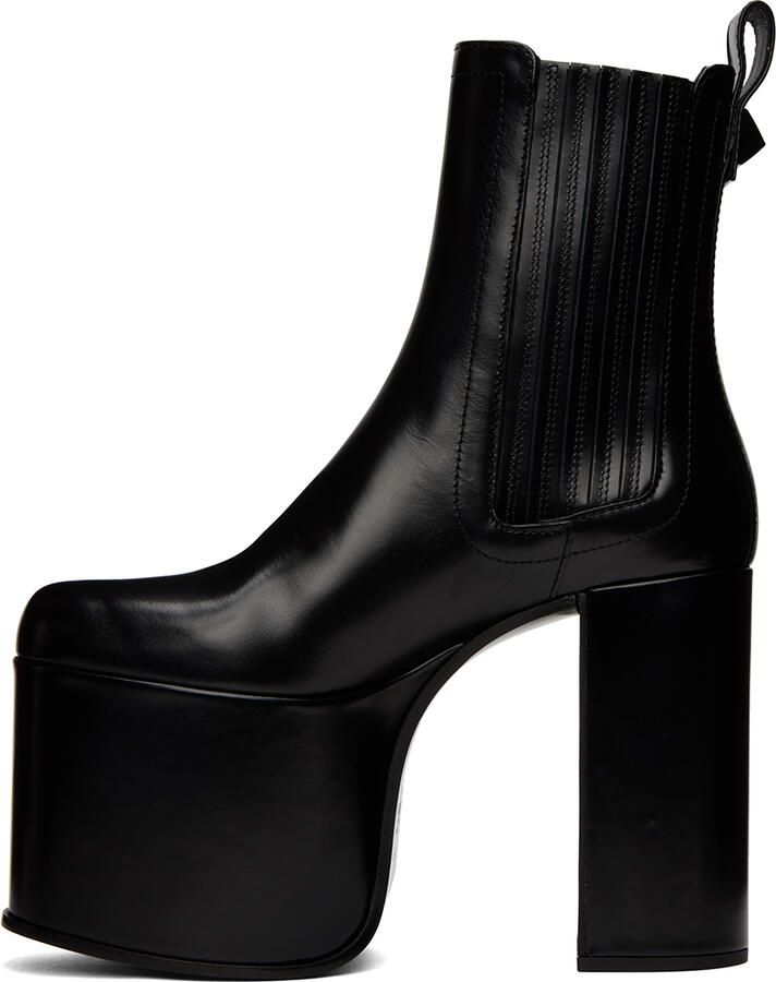 Valentino Garavani Black Club Platform Boots