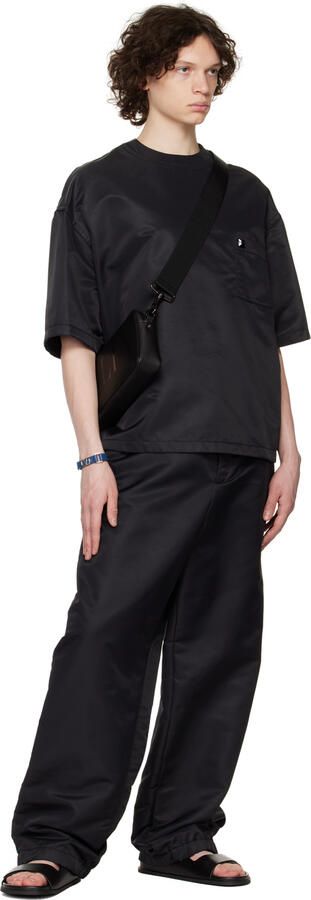 Valentino Garavani Black Molded Slides - Picture 3