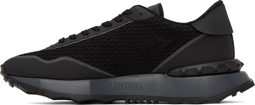 Valentino Garavani Black & White Netrunner Sneakers - Picture 7
