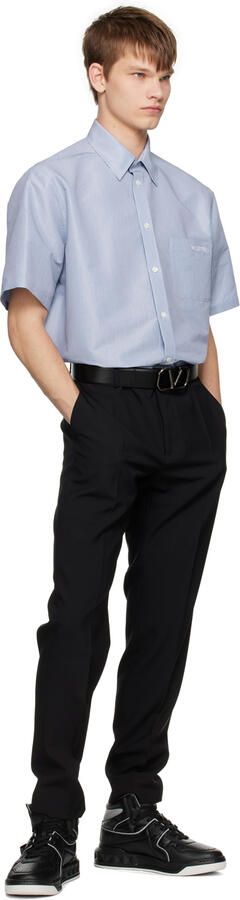 Valentino Garavani Black One Stud Sneakers - Picture 4