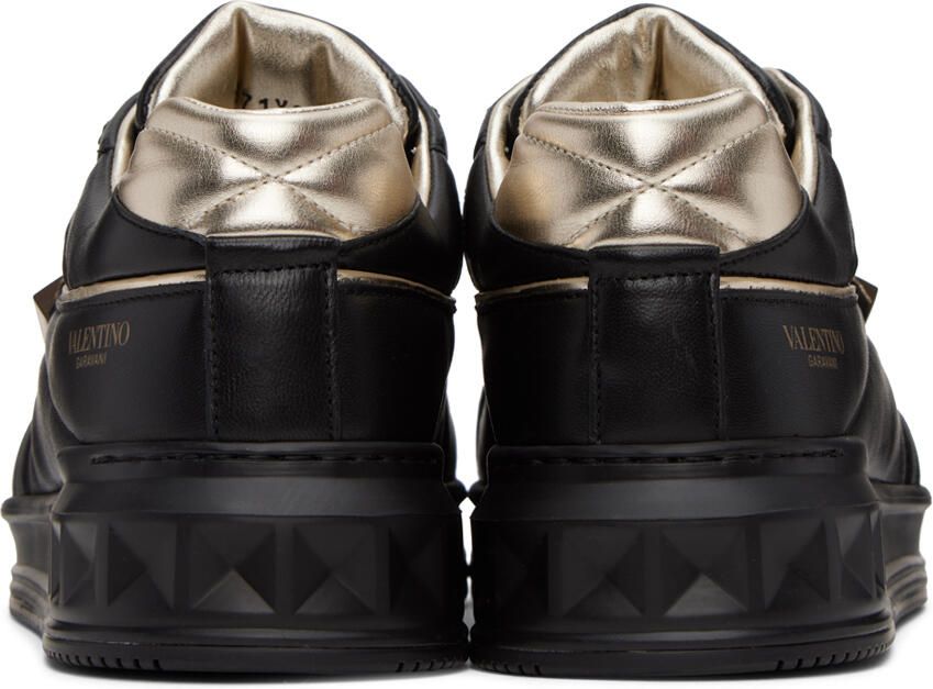 Valentino Garavani Black One Stud Sneakers