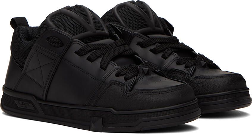Valentino Garavani Black Open Skate Sneakers - Picture 2