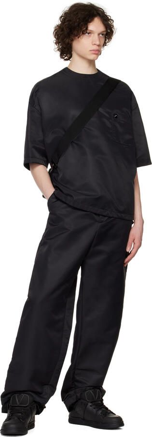 Valentino Garavani Black Open Skate Sneakers - Picture 4