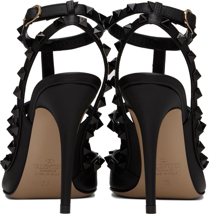 Valentino Garavani Black Rockstud 100 Heels