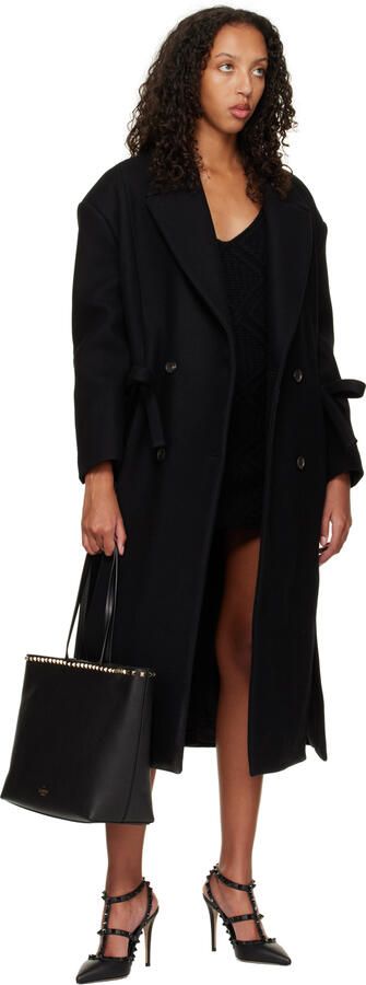 Valentino Garavani Black Rockstud 100 Heels - Picture 4