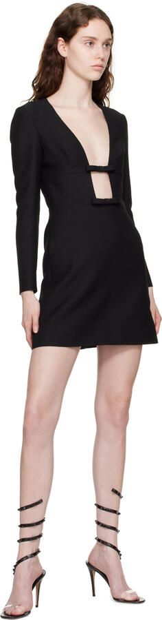 Valentino Garavani Black Rockstud Heeled Sandals - Picture 4