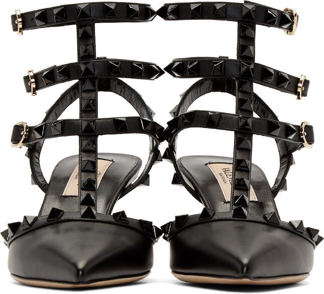 Valentino Garavani Black Rockstud Heels - Picture 3