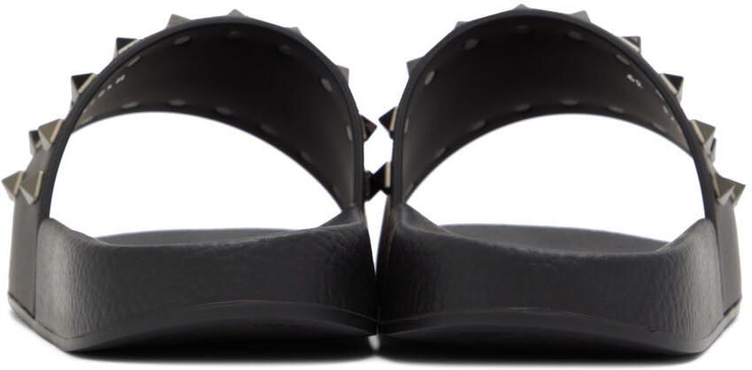 Valentino Garavani Black Rockstud Slides