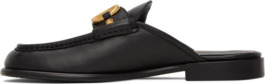 Valentino Garavani Black Sabot Loafers - Picture 4