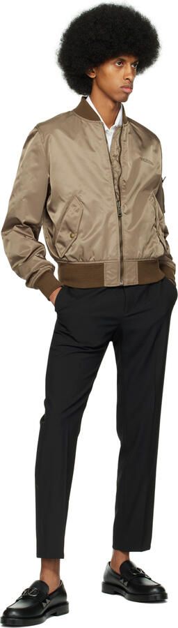 Valentino Garavani Black Stud Sign Loafers - Picture 4