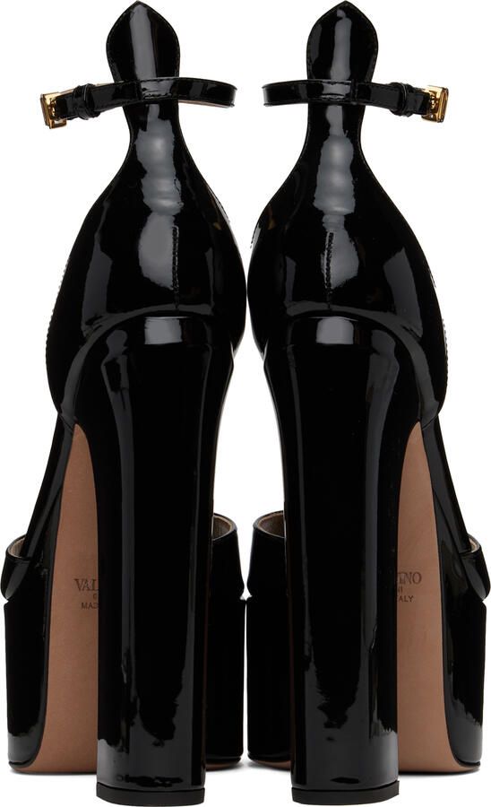 Valentino Garavani Black Tan-Go 155 Heeled Sandals - Picture 3