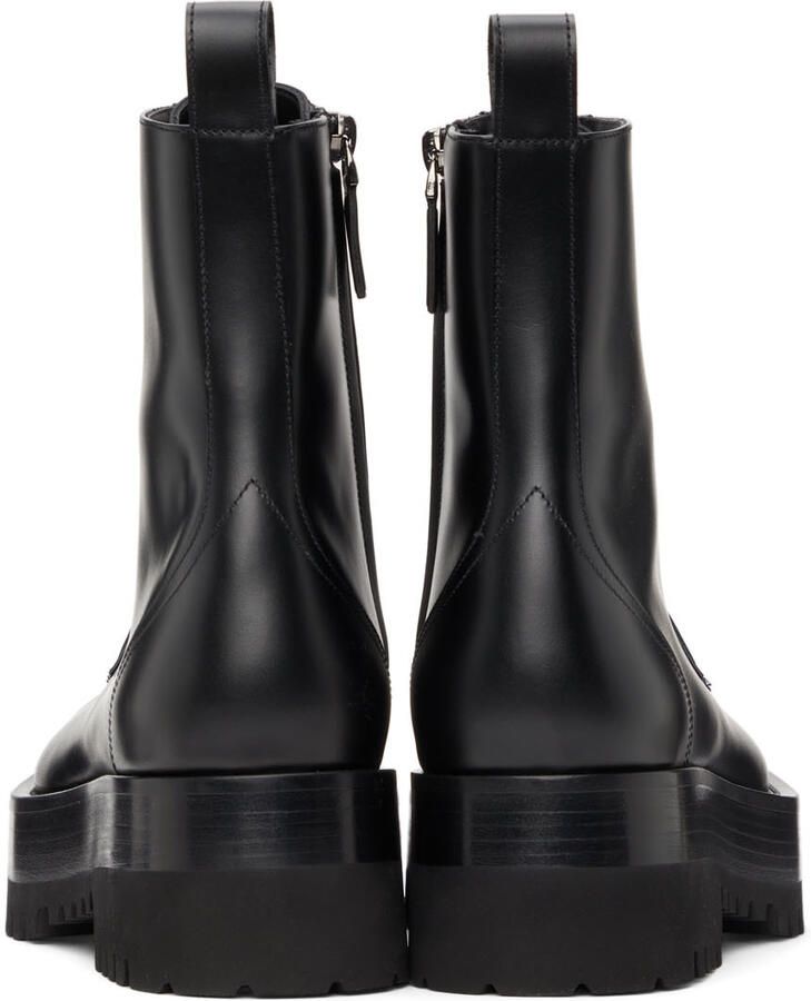 Valentino Garavani Black Upraise Combat Boots - Picture 2