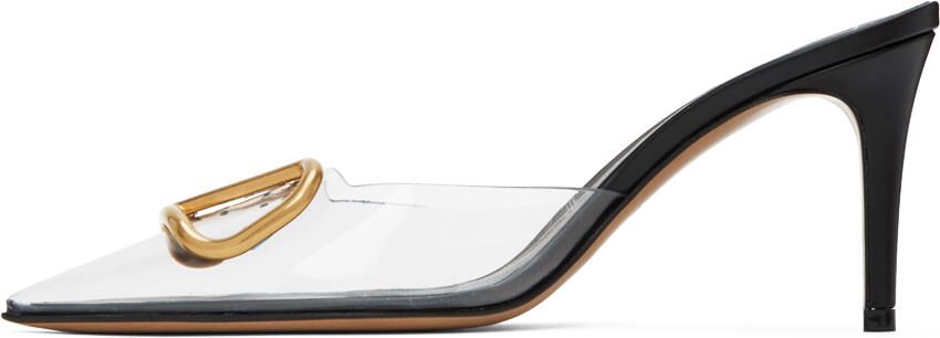 Valentino Garavani Black VLogo Heels - Picture 3