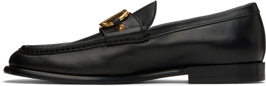 Valentino Garavani Black VLogo Loafers - Picture 3