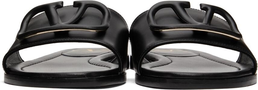 Valentino Garavani Black VLogo Sandals - Picture 3