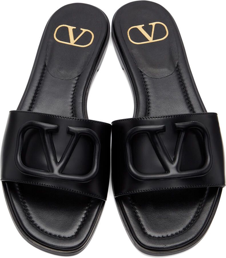 Valentino Garavani Black VLogo Slides