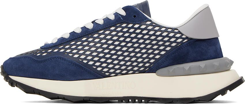 Valentino Garavani Blue Netrunner Sneakers - Picture 3