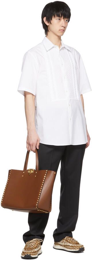 Valentino Garavani Brown Crochet Sneakers - Picture 4