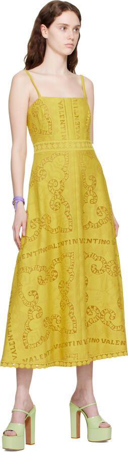 Valentino Garavani Green Tan-Go Heeled Sandals - Picture 4