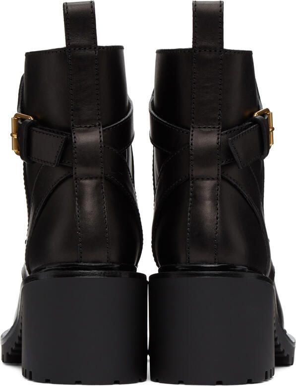 Valentino Garavani Leather VLogo Combat Boots - Picture 3