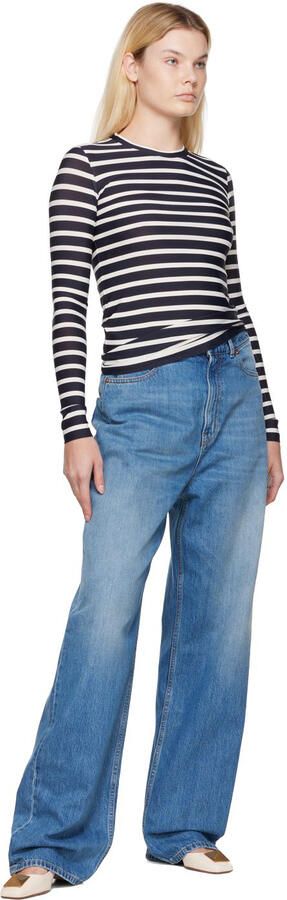 Valentino Garavani Off-White One-Stud Slingback 60 Heels - Picture 4