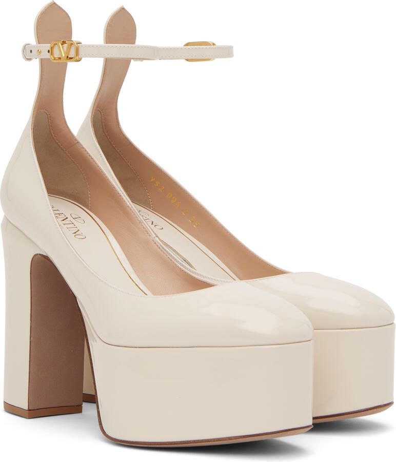 Valentino Garavani Off-White Tan-Go 120 Heels - Picture 3