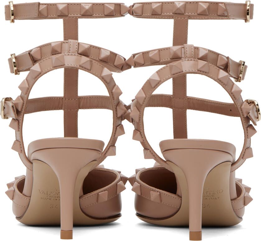 Valentino Garavani Pink Caged Rockstud Heels
