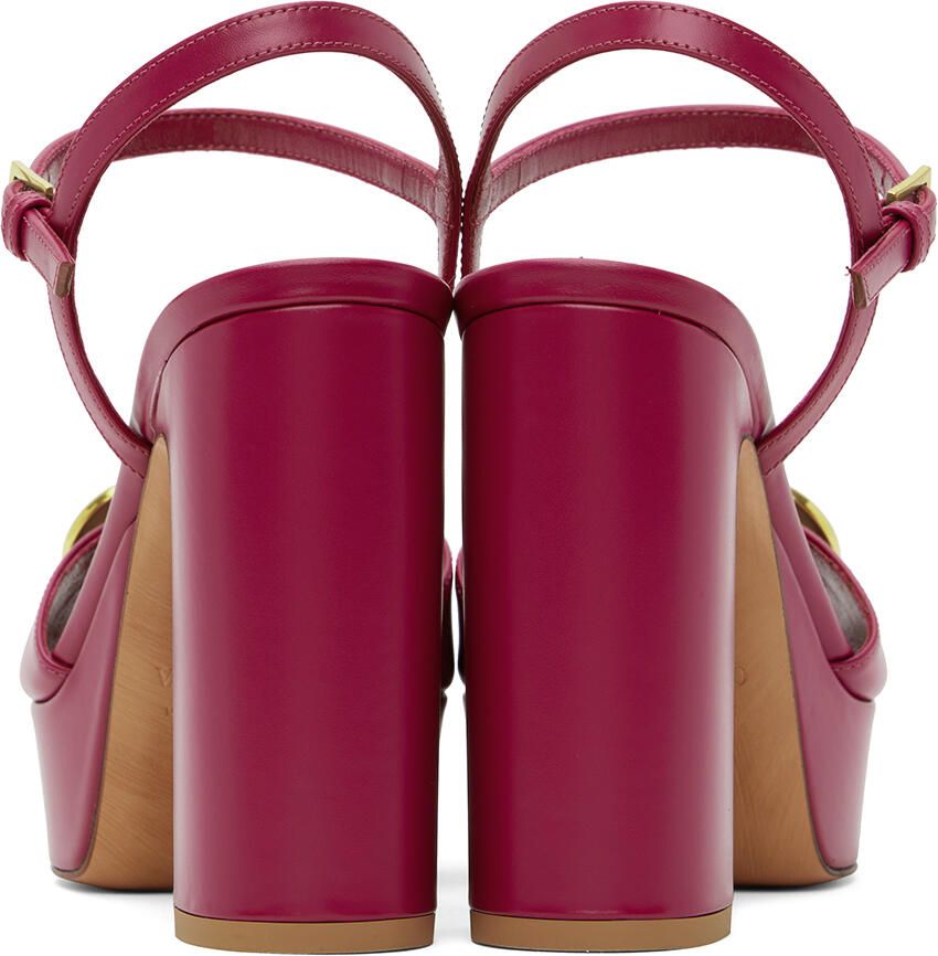Valentino Garavani Pink Platform Heeled Sandals