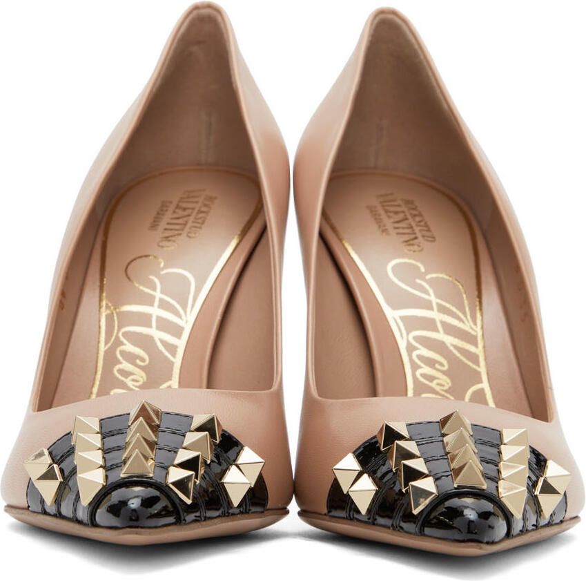 Valentino Garavani Pink Rockstud Alcove Heels - Picture 2
