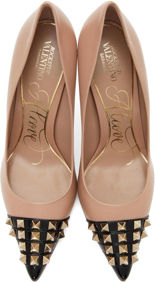 Valentino Garavani Pink Rockstud Alcove Heels - Picture 4