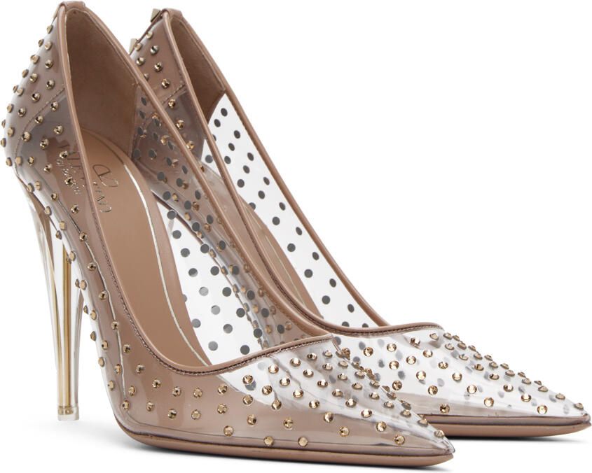 Valentino Garavani Pink Rockstud Heels - Picture 2