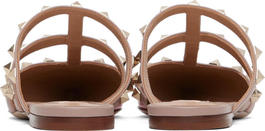 Valentino Garavani Pink Rockstud Slippers
