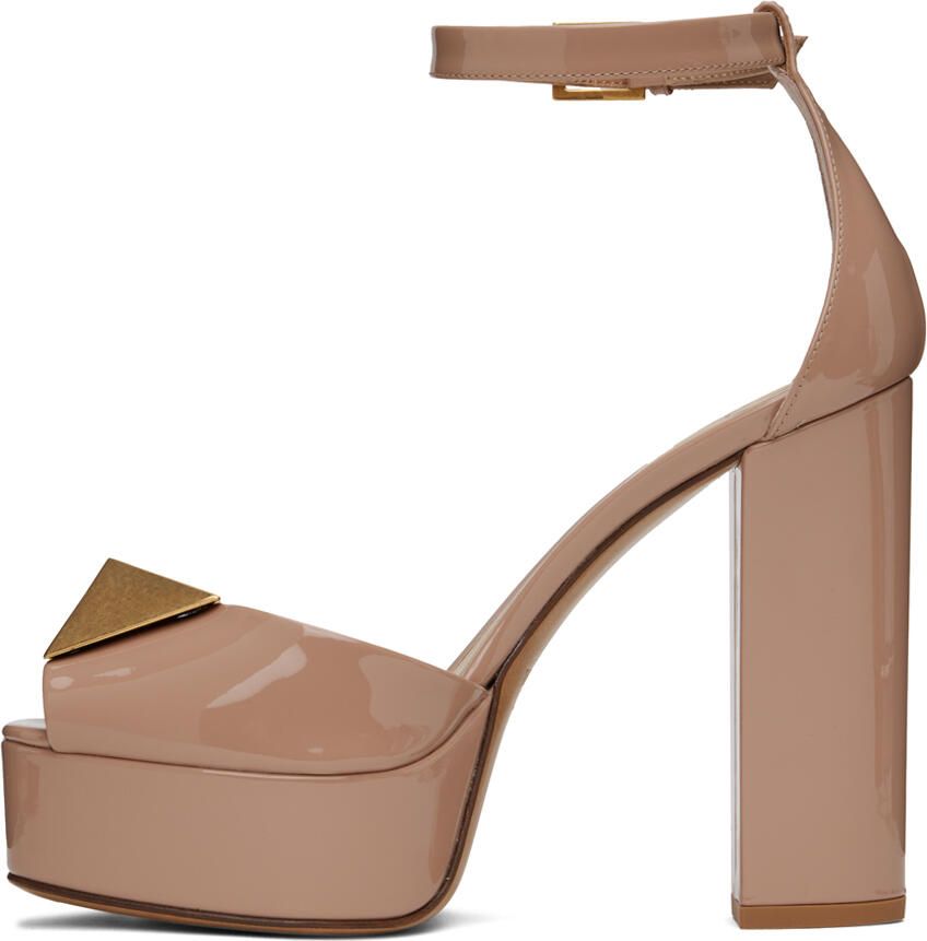 Valentino Garavani Pink Stud 120 Heeled Sandals - Picture 2