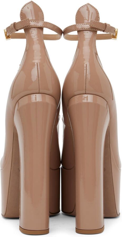 Valentino Garavani Pink Tan-Go Platform Pumps - Picture 3