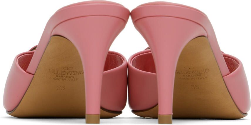 Valentino Garavani Pink VLogo Heeled Sandals