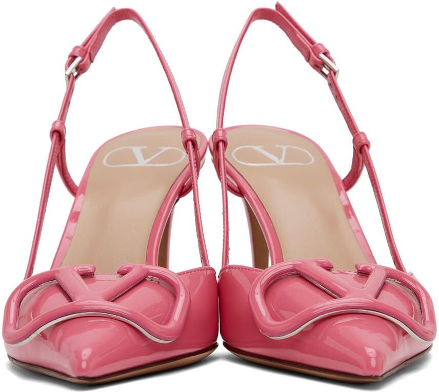 Valentino Garavani Pink VLogo Heels - Picture 2
