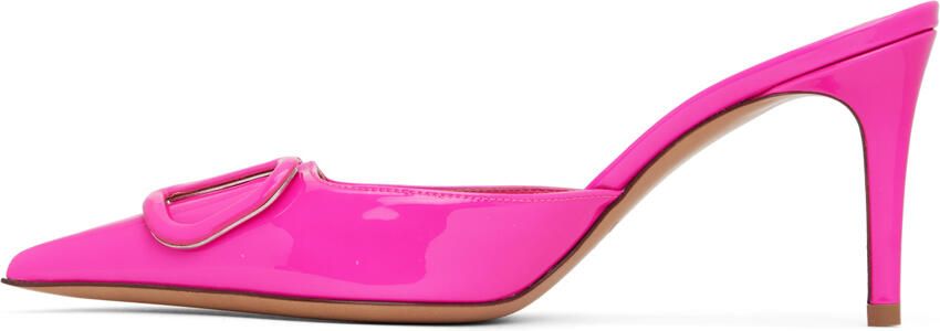 Valentino Garavani Pink VLogo Heels - Picture 3
