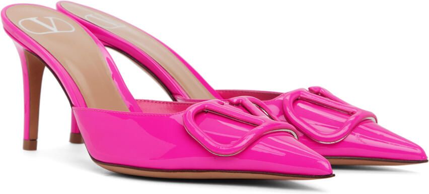 Valentino Garavani Pink VLogo Heels - Picture 2