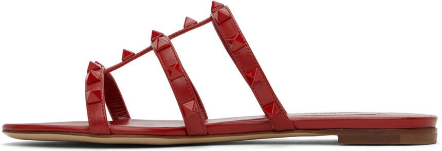 Valentino Garavani Red Rockstud Slides - Picture 4