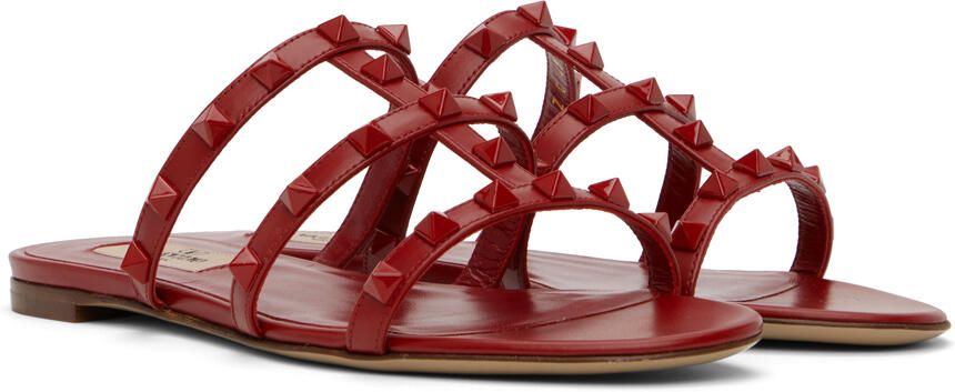 Valentino Garavani Red Rockstud Slides - Picture 3