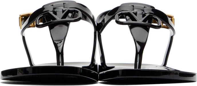 Valentino Garavani Rubber VLogo Flat Sandals - Picture 2