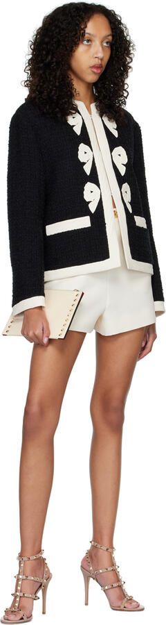 Valentino Garavani Taupe Rockstud Heeled Sandals - Picture 4