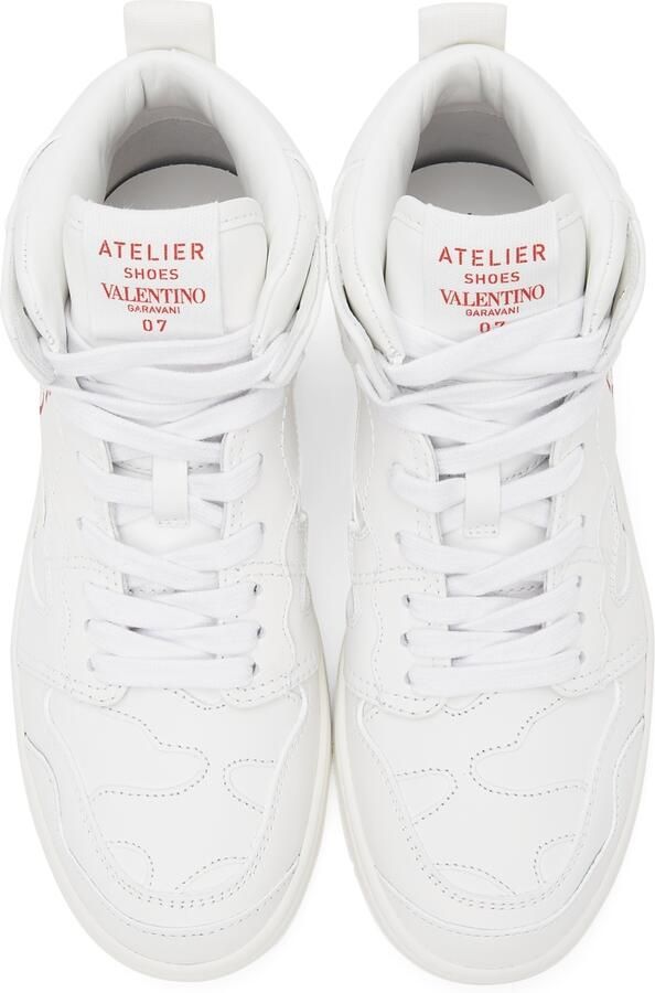 Valentino Garavani White 07 Camouflage Edition Atelier Mid-Top Sneakers - Picture 3