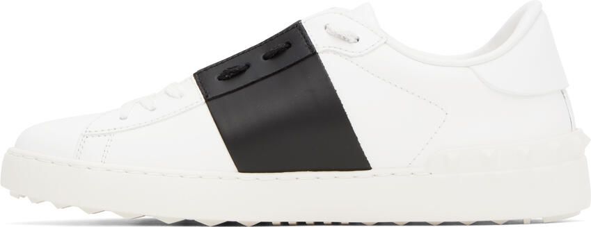 Valentino Garavani White & Black Open Sneakers - Picture 3