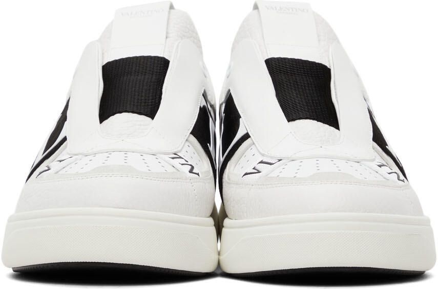 Valentino Garavani White & Black 'VLTN' Low-Top Sneakers - Picture 3