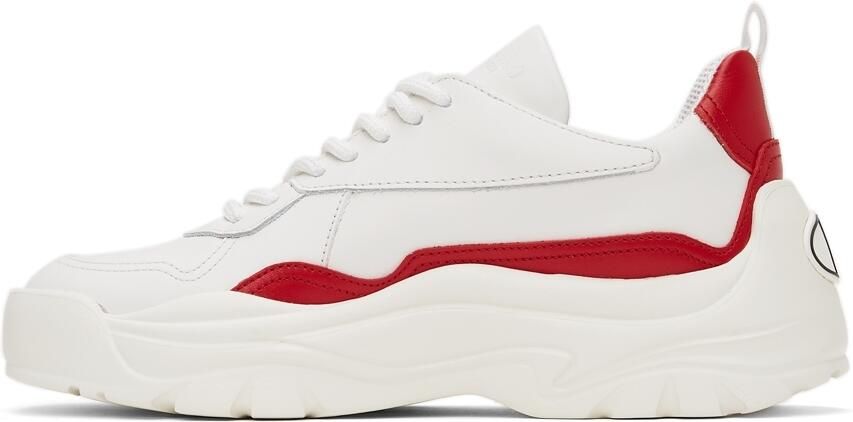 Valentino Garavani White & Red Gumboy Sneakers - Picture 4